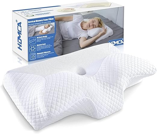 HOMCA Cervical Memory Foam Kudde – För en Naturlig och Smärtfri Sömn