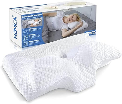 HOMCA Cervical Memory Foam Kudde – För en Naturlig och Smärtfri Sömn