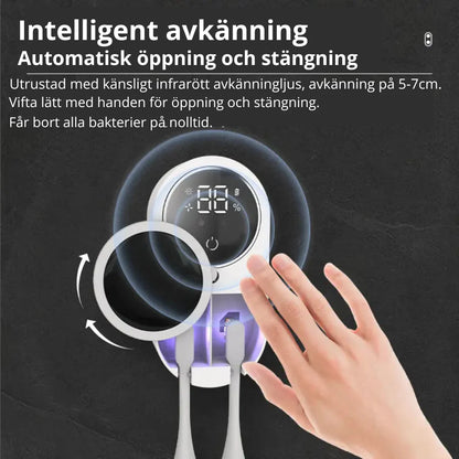 LuminCare Pro – Avancerad UV-Tandborsthållare med Automatisk Funktion